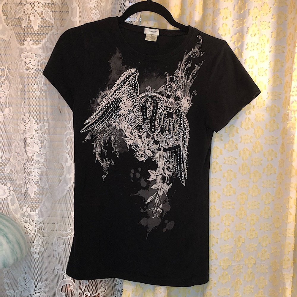 Vintage Bejeweled Y2K Angel T-Shirt